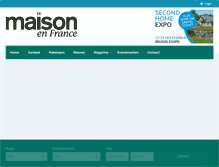 Tablet Screenshot of maisonenfrance.com